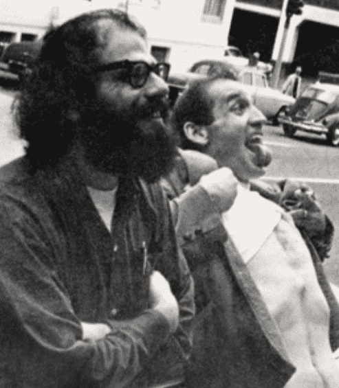Allen Ginsberg (left) and Neal Cassady (right) in 1963.