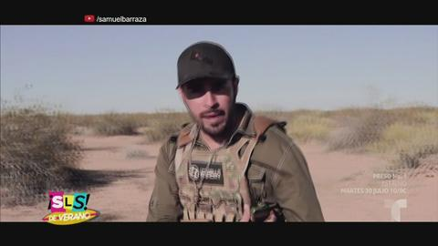Screenshot of Samuel Barrazas interpreting one of his music videos