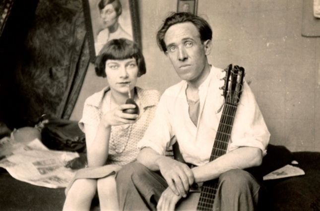 Spilimbergo and his wife Germaine.