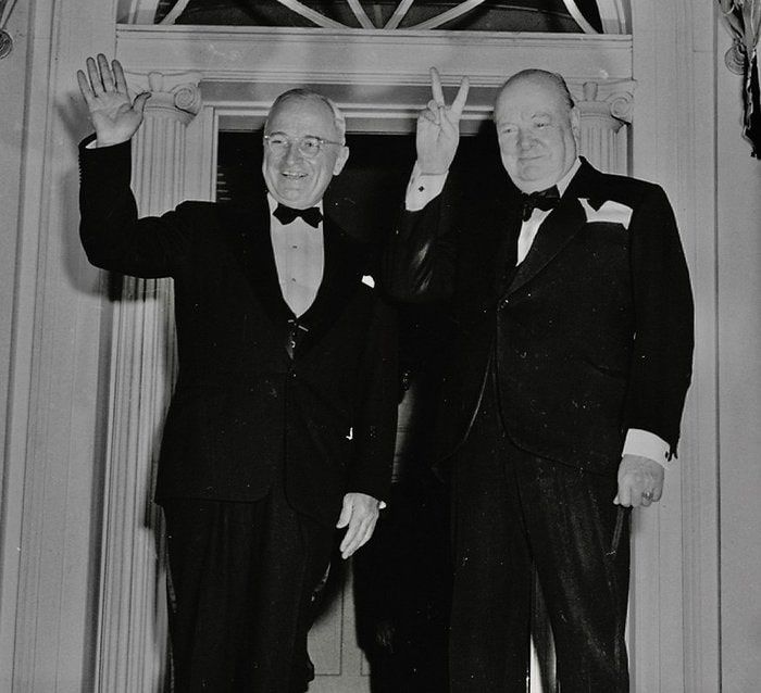 Churchill and Truman.