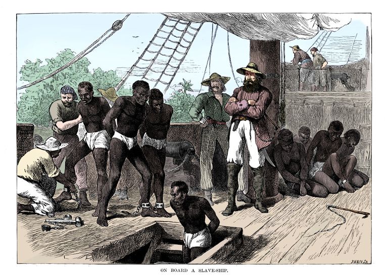 Slavery on the African coasts.