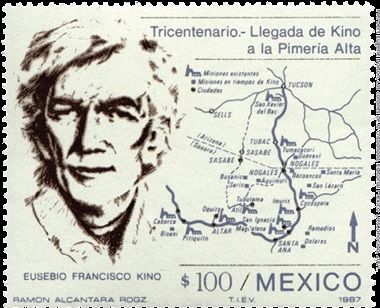 A postage stamp was canceled by the Mexican government in Cucurpe, Sonora, in 1987.