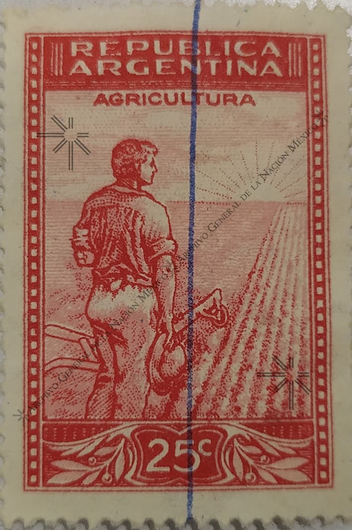 A stamp from Argentina.