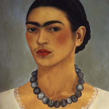 Frida Kahlo, Autorretrato con collar, 1933.