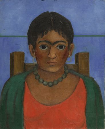 Frida Kahlo, Niña con collar, 1929. Imagen cortesía de Sotheby's.