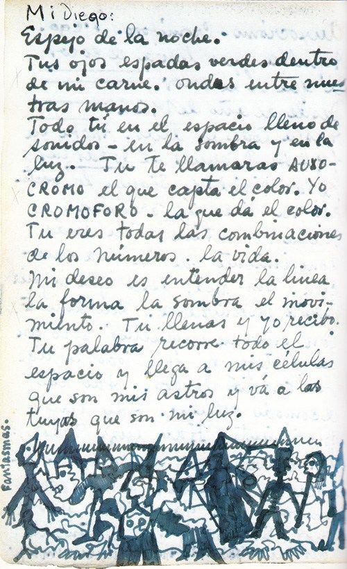 La correspondencia romántica del artista con Rivera