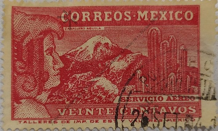 Mexican air stamp.