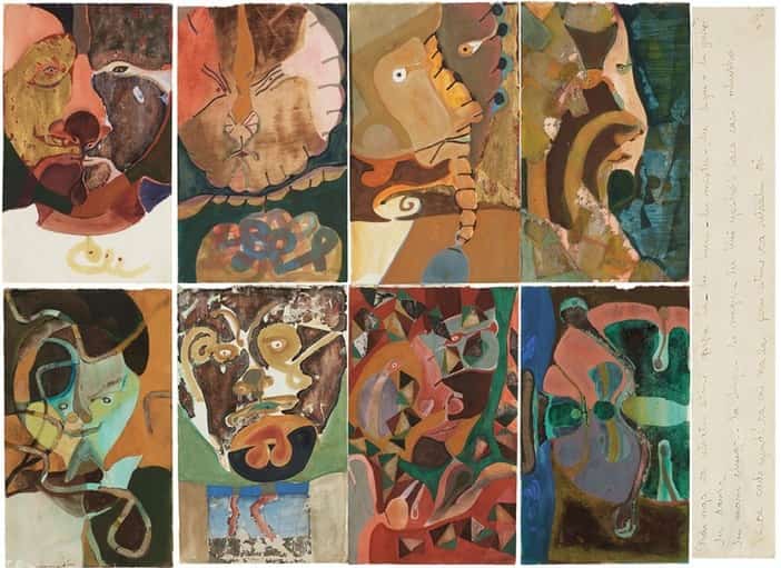 Francisco Toledo (1940-2019), Máscaras 1-8, Políptico.