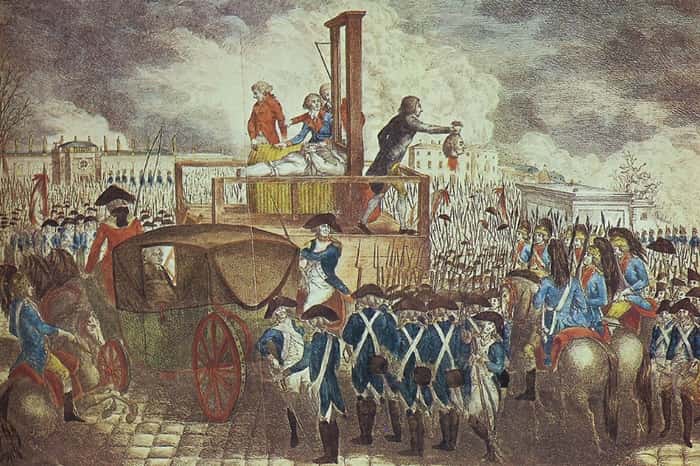 La ejecución de Luis XVI, 1793
