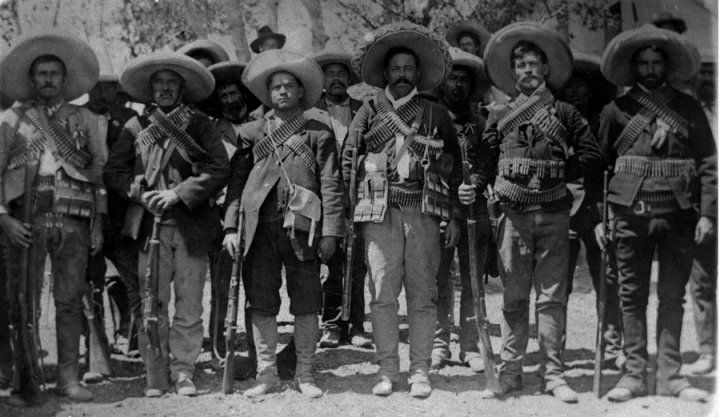 Francisco Villa (center) and the members of the Northern Division.