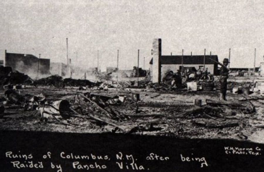 Columbus town after Pancho Villa raid.