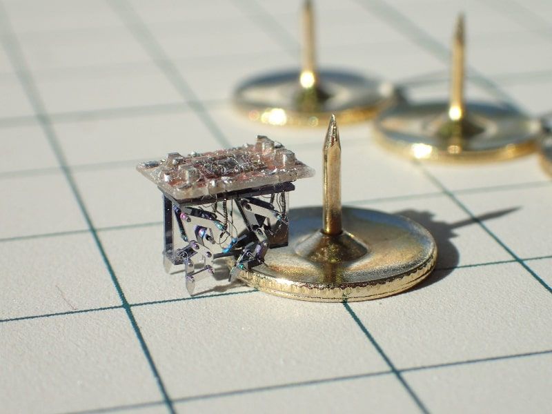 A millimeter-sized microrobot with an artificial brain.