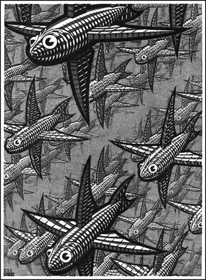 M.C. Escher. Depth. 1955.