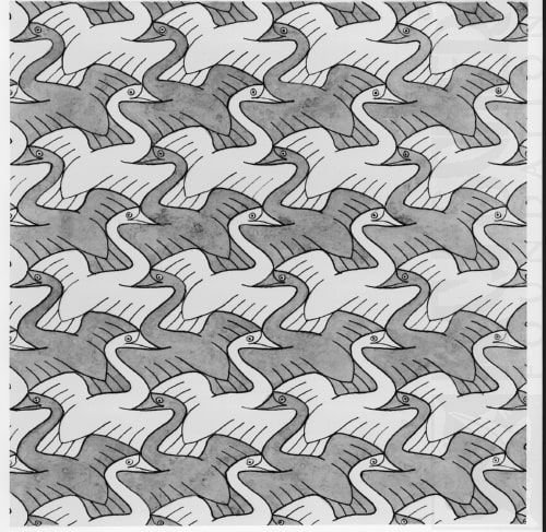 Maurits Cornelis Escher Symmetrical Drawing B.