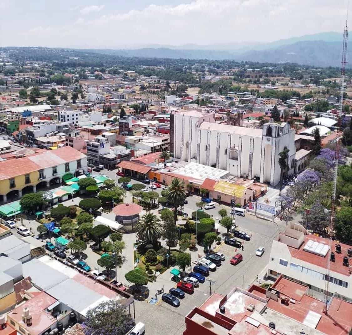 Panoramic view over center of Atotonilco el Grande.