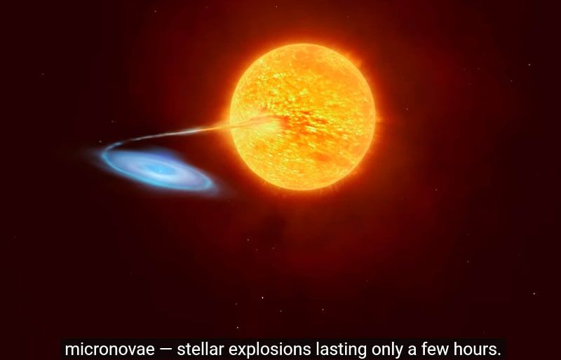 The discovery of a new type of stellar "microexplosion", which is registered in binary white dwarfs.