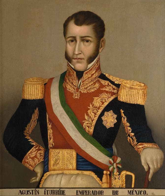 Agustín Cosme Damián de Iturbide y Arámburu as a Newly Proclaimed Emperor of the Mexican Republic.