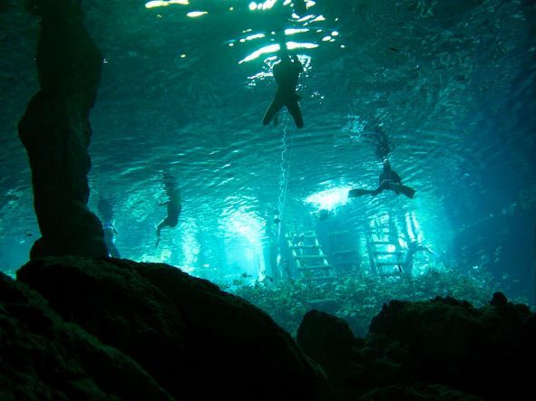 Located on the Yucatán Peninsula is the flooded cave system of Sac Actun.