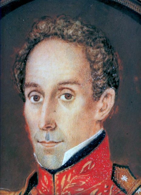 Portrait of Simon Bolivar (Antonio Meucci, 1830)