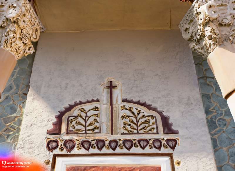 The ornate carvings and paintings that adorn the buildings of California's missions.