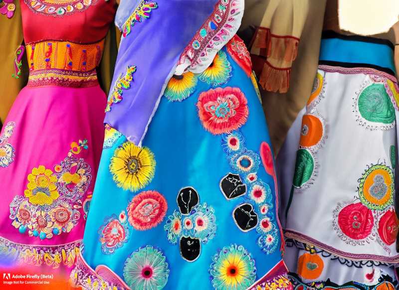 Witness the vibrant and colorful dress of the women of Santo Domingo Tehuantepec.