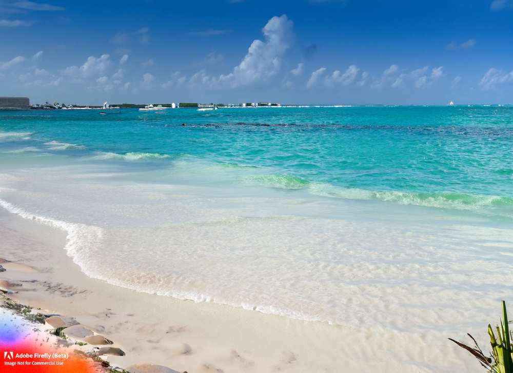Crystal-clear waters and white sandy beaches make Cancun a favorite among beach lovers.