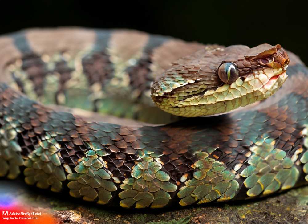 The Fer-De-Lance, a venomous pit viper found in Mexico, is one of the most dangerous snakes.