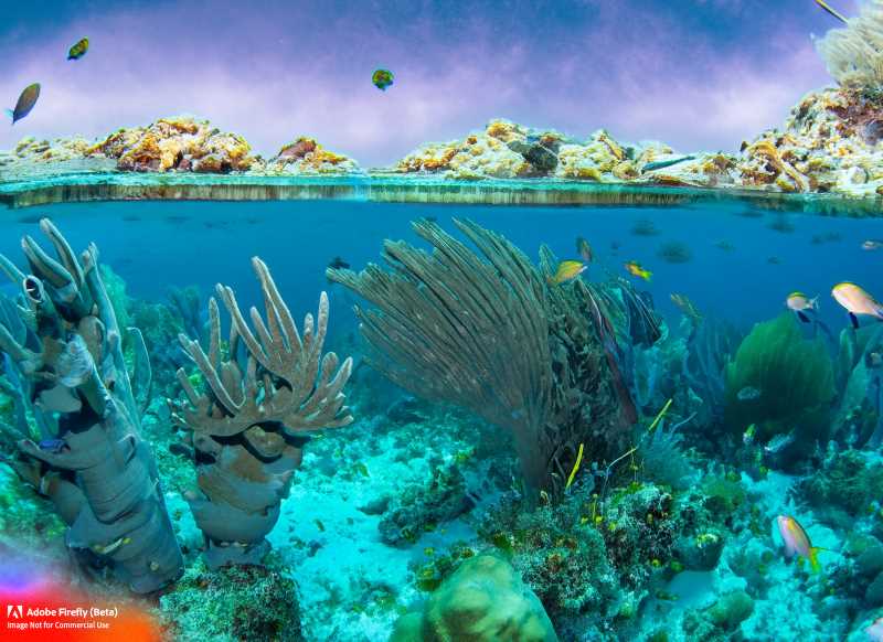 The stunning Mesoamerican Barrier Reef runs along the Yucatan Peninsula's coast.