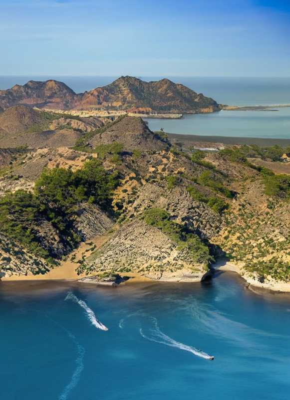 Ancient islands, remnants of Pleistocene glaciations, dot the picturesque waters of Bahía de Los Angeles.