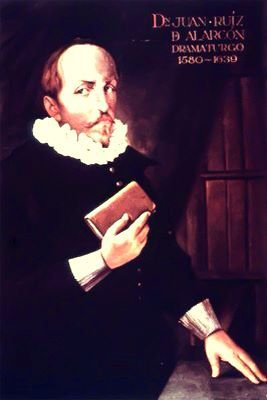 A portrait of Juan Ruiz de Alarcón, the 17th-century Spanish playwright.