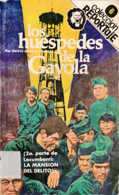 Cover of the book Los huéspedes de la Gayola by David García Salinas, 1978.