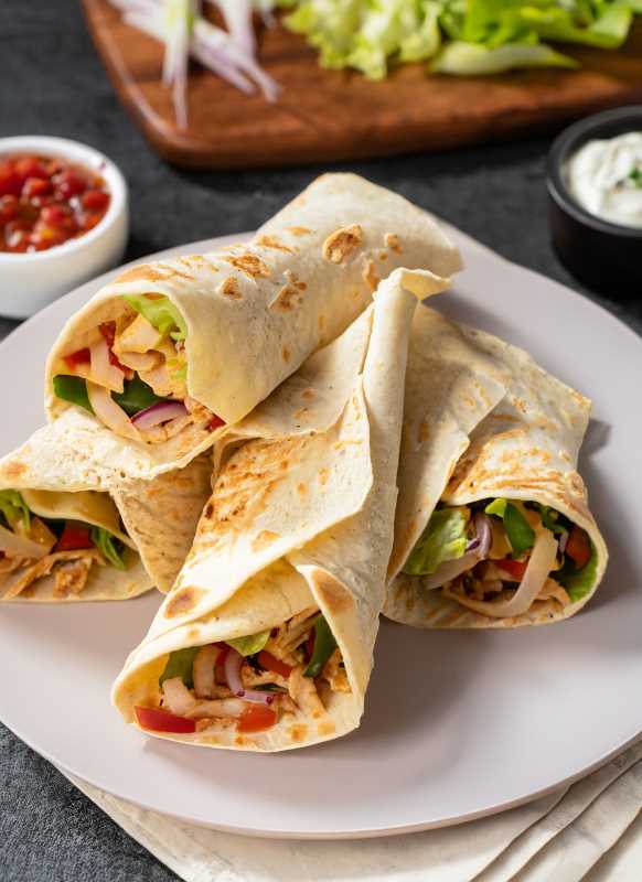 These hearty and flavorful tortilla wraps are perfect for any occasion.