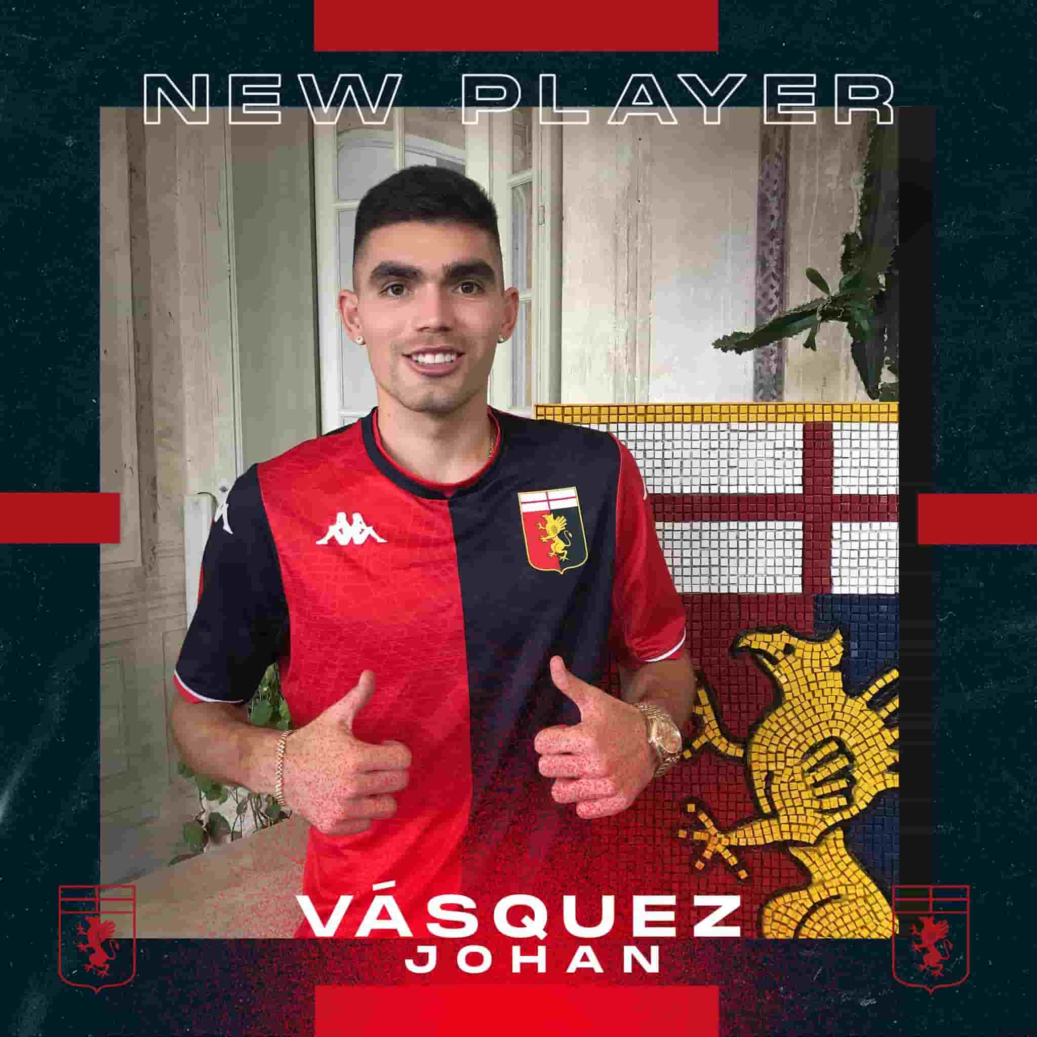 Mexican footballer Johan Vásquez has joined Genoa