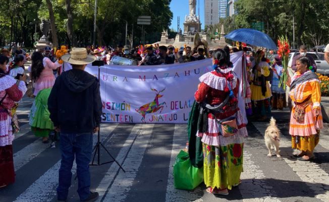 Mazahua demand to be recognized as an indigenous community living in Mexico City