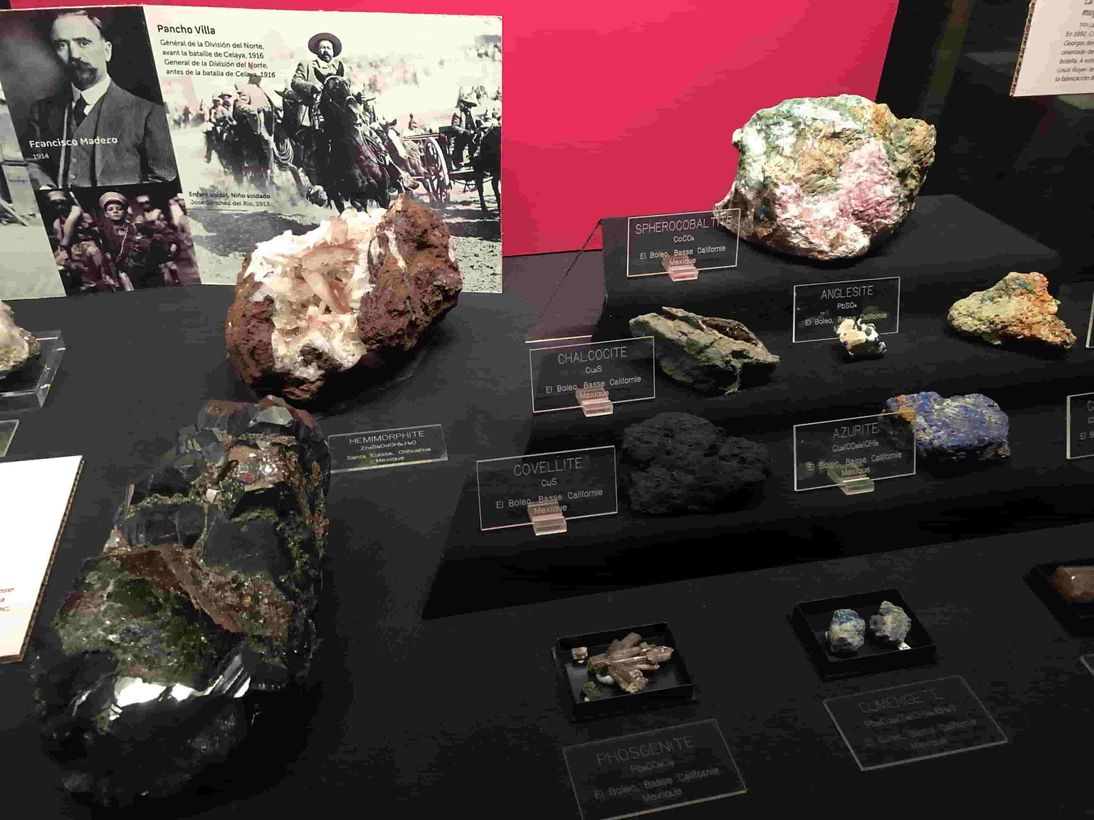 Minerals also describe the history of Mexico