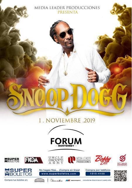 Snoop Dogg will offer concerts in Mexico City and Monterrey