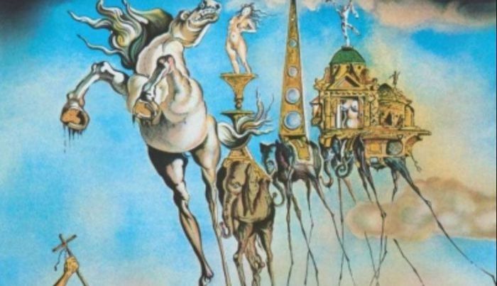 Graphics work by the Spanish artist Salvador Dalí is auctioned in Mexico