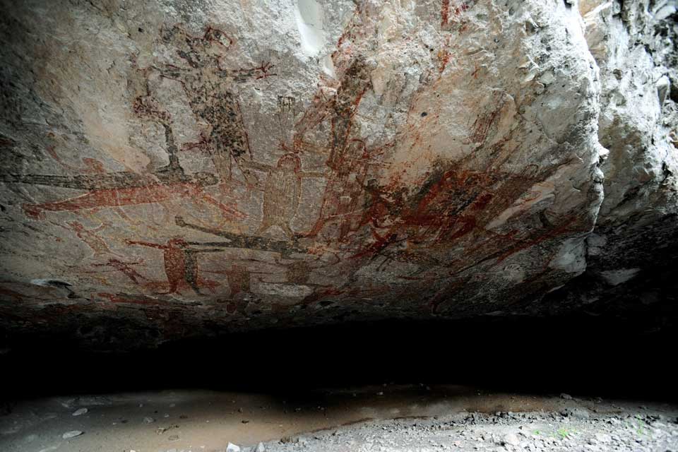 Cave paintings in Mexico; evidence of mankind through art