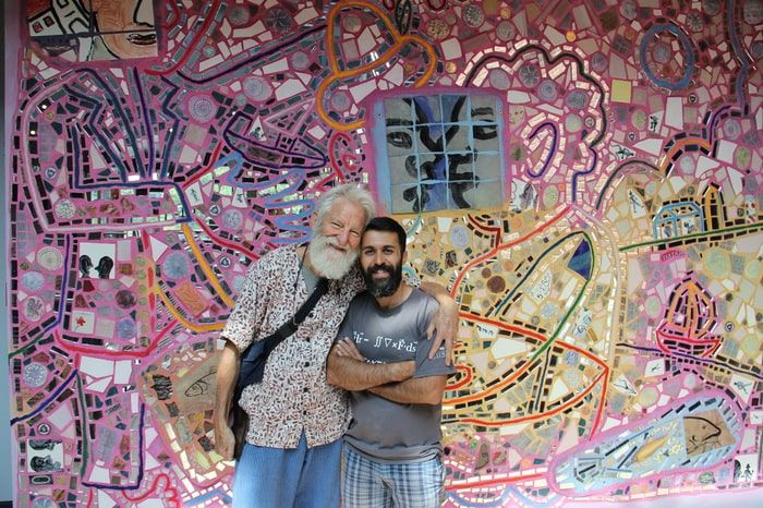 The Magic Garden of Isaiah Zagar in Philadelphia with crafts from Mexico