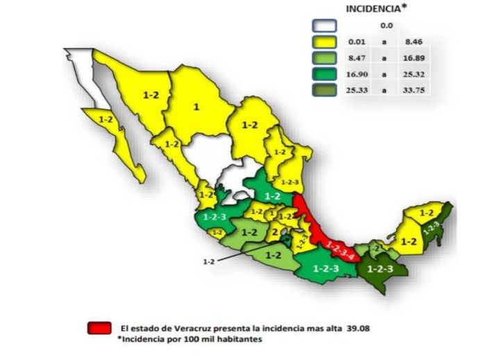 La fiebre del dengue en México