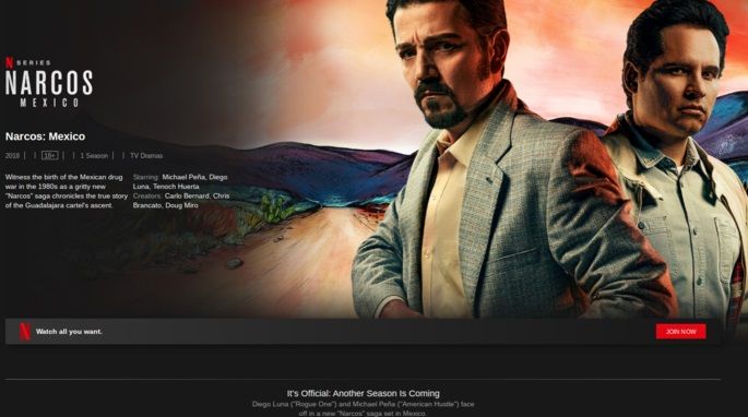 Narcos México de Netflix renovado para la tercera temporada