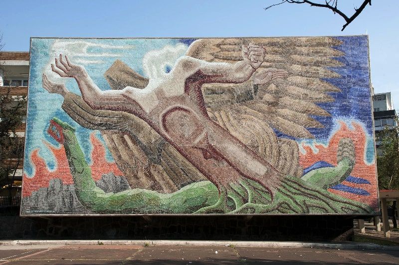 Mural "The overcoming of man through culture" by Francisco Eppens Helguera