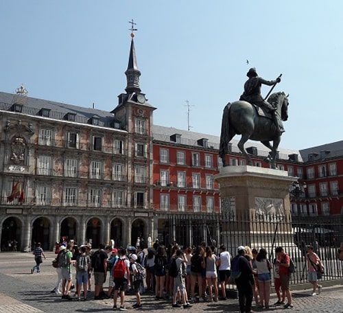 The Plaza Mayor of Madrid, hundreds of years of history