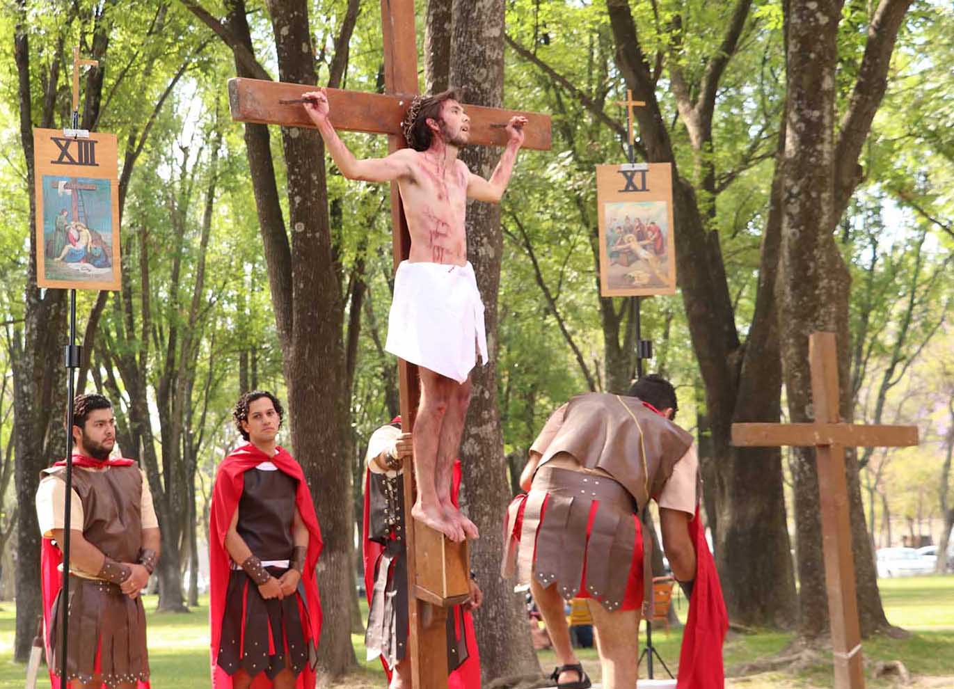 Viacrucis of Living Stations of the Cross is performed at the UAG