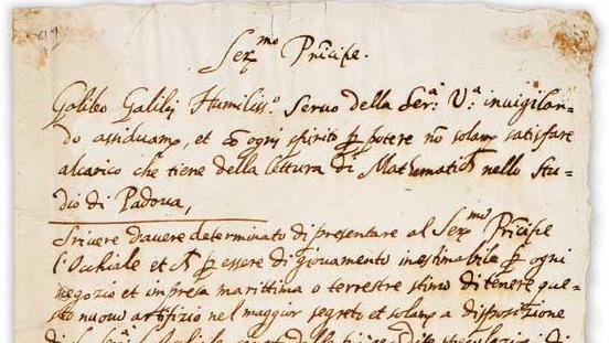 El manuscrito de Galileo de una universidad se revela como una falsificación