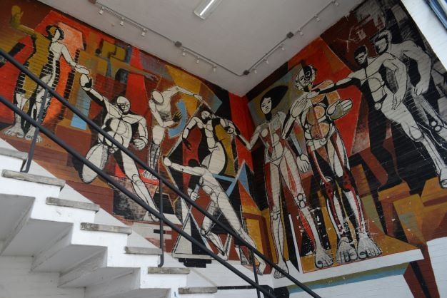 The Tepito Arte Acá mural in the Faculty of Architecture, University City