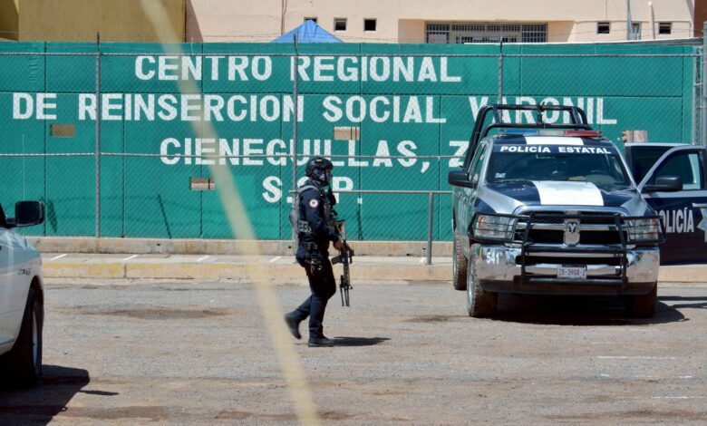 Seven inmates escape from Cieneguillas prison in Zacatecas, Mexico