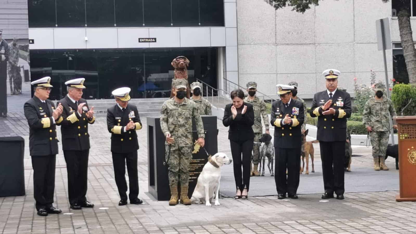 This is where to see the statue of Frida, the Navy rescue dog