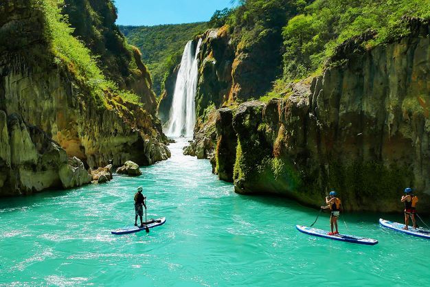 Try rappelling, scuba diving, and canyoneering in Mexico