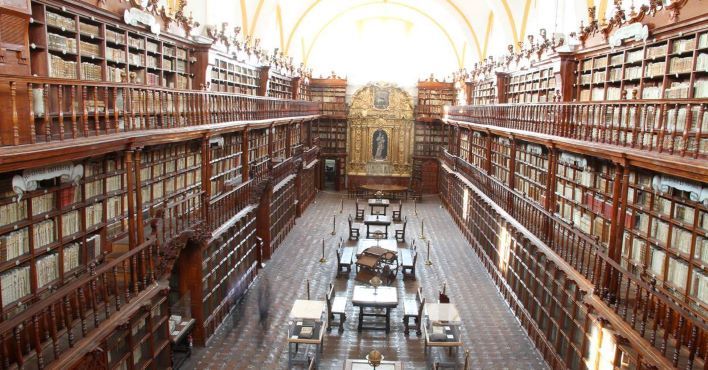 Palafoxian Library in the beautiful city of Puebla
